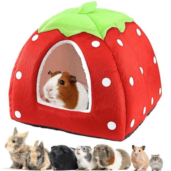 Guinea Pig Sleeping Bed Fleece Hideout for Small Animal Warm - Picture 1 of 5
